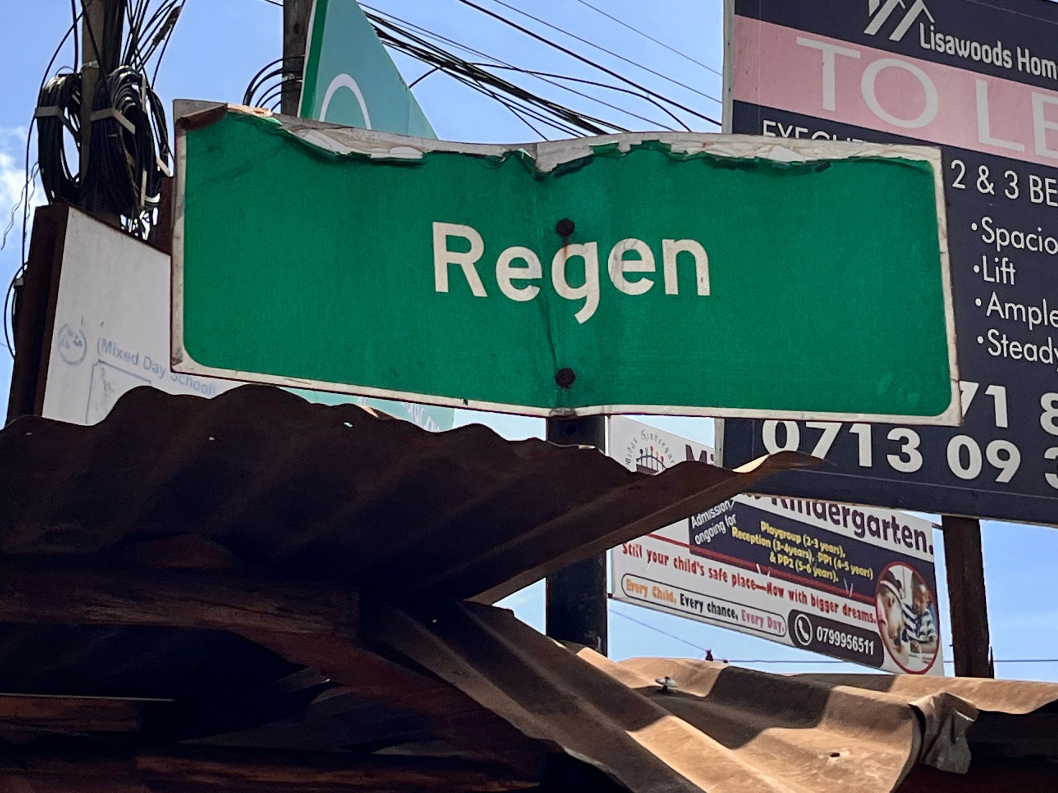 Regen area view